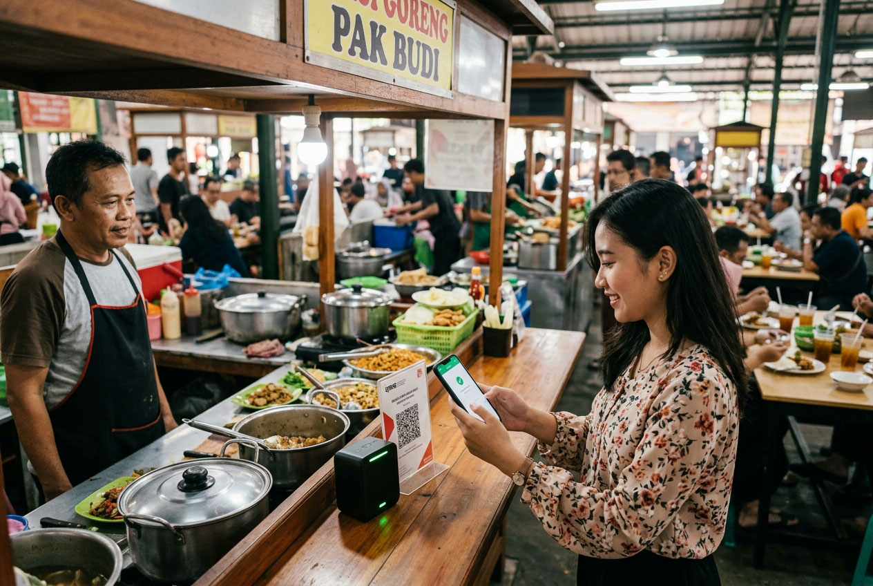 QRIS Food Court: Solusi Pembayaran Digital dengan Notifikasi Suara dari InterActive QRIS